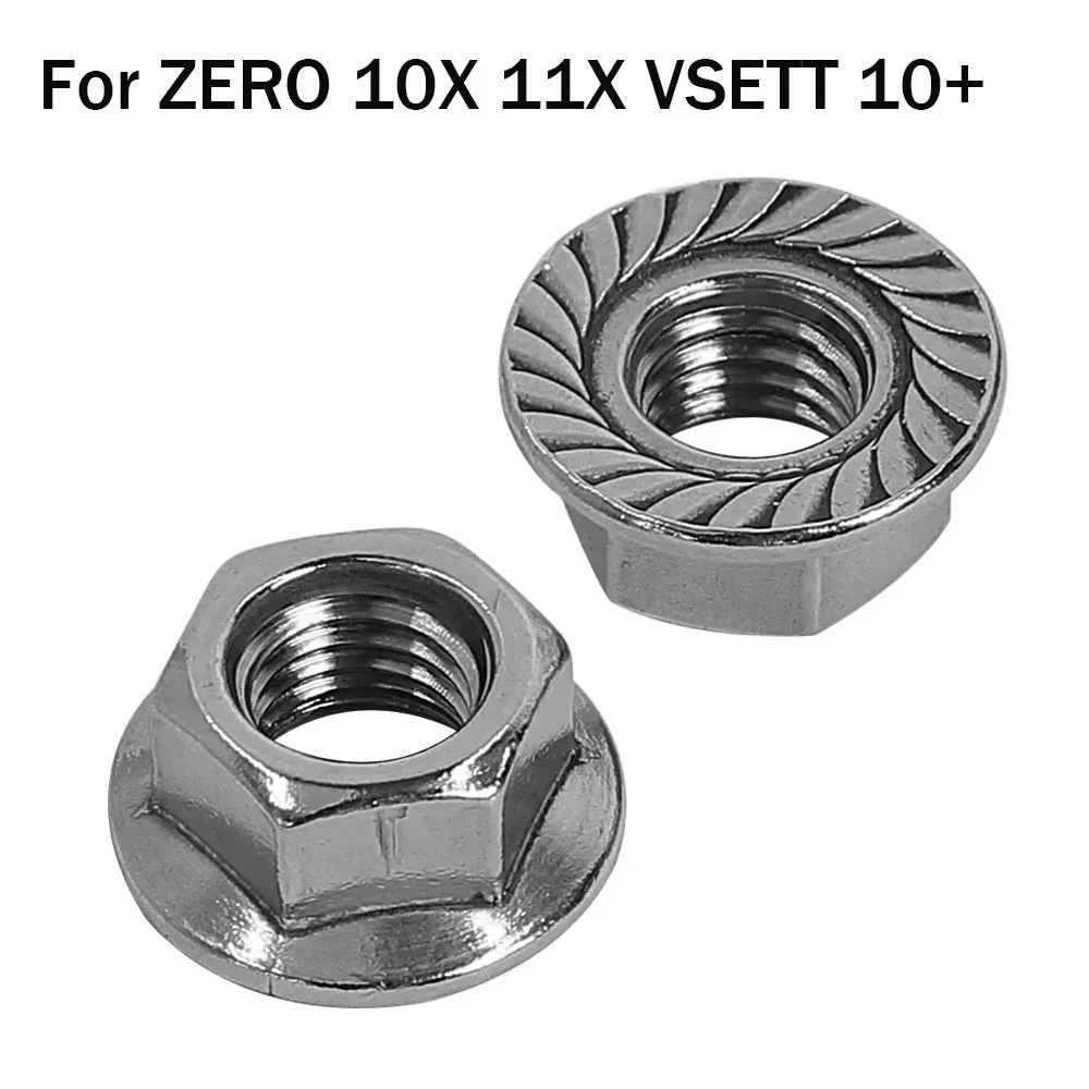 E-Scooter 2/4PC M14 Iron Flange Nut Universal Part for ZERO 10X 11X VSETT 10+ FOR Kaabo Wolf Warrior King To Fix Motor Axle&Fork