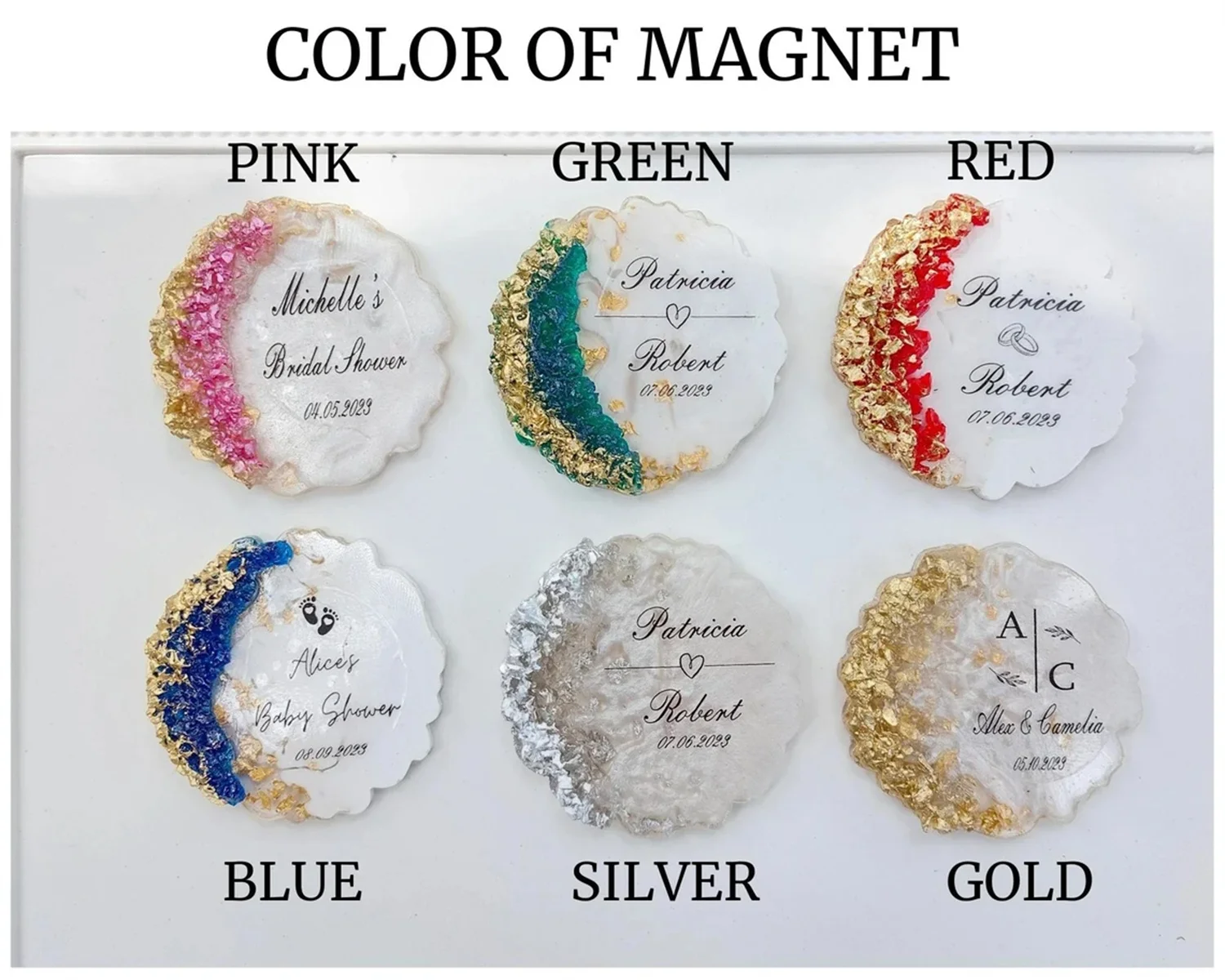 10 قطع هدية للعروس، هدايا دش الزفاف للضيوف، هدايا، حفلة توديع العزوبية، حفلة خطوبة تفضل المغناطيس، هدايا الزفاف #5