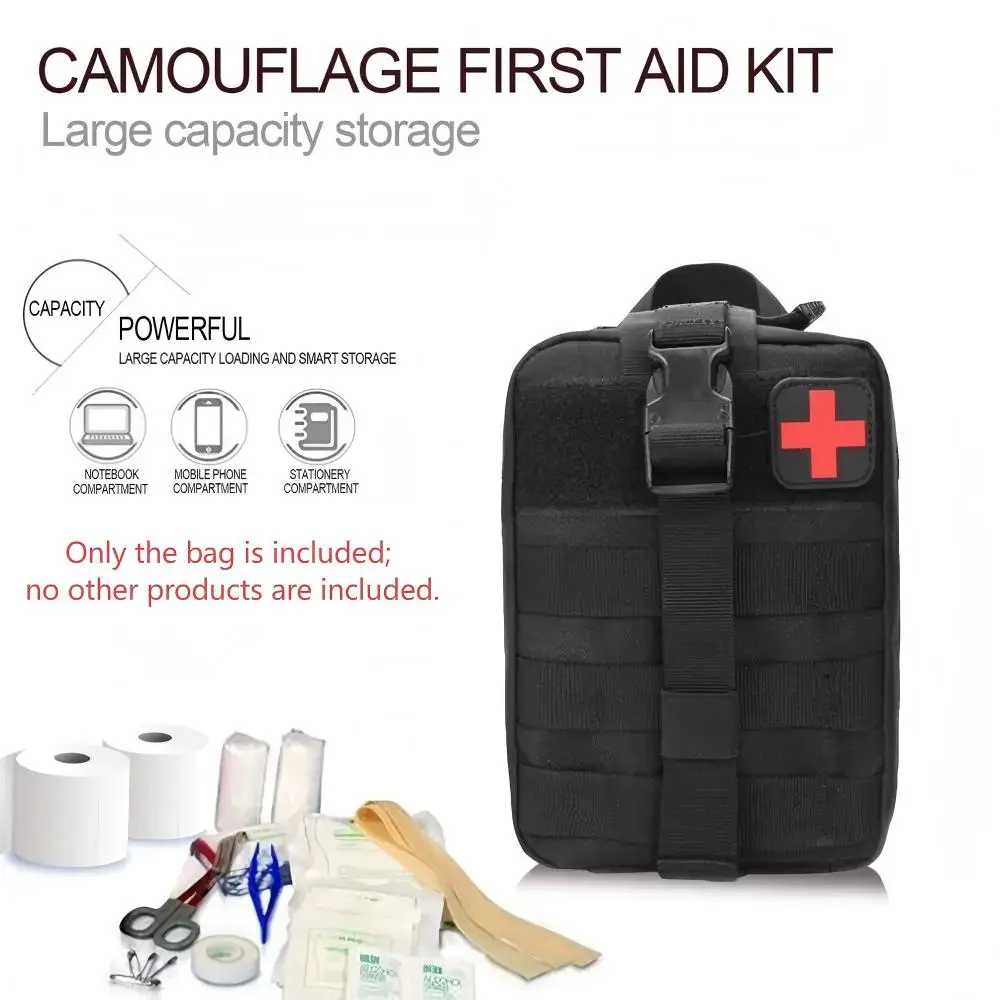 في الهواء الطلق التكتيكية الإسعافات الأولية مول التكتيكية الخصر حقيبة الصيد أدوات الطوارئ حزمة التخييم بقاء المحمولة الحقيبة الملحقات