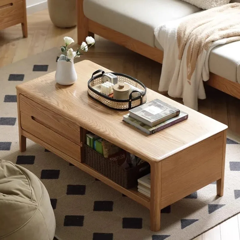 

Rectangle Simple Coffee Table Decoration Luxury Modern Wood Living Room Designer Side Table Standing Mesa Auxiliar Home Decor