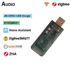 EFR32MG21 Zigbee 3.0 USB Dongle ZB-GW04 Zigbee Gateway Universal Open Source Works with Home Assistant openHAB Zigbee2MQTT ZHA