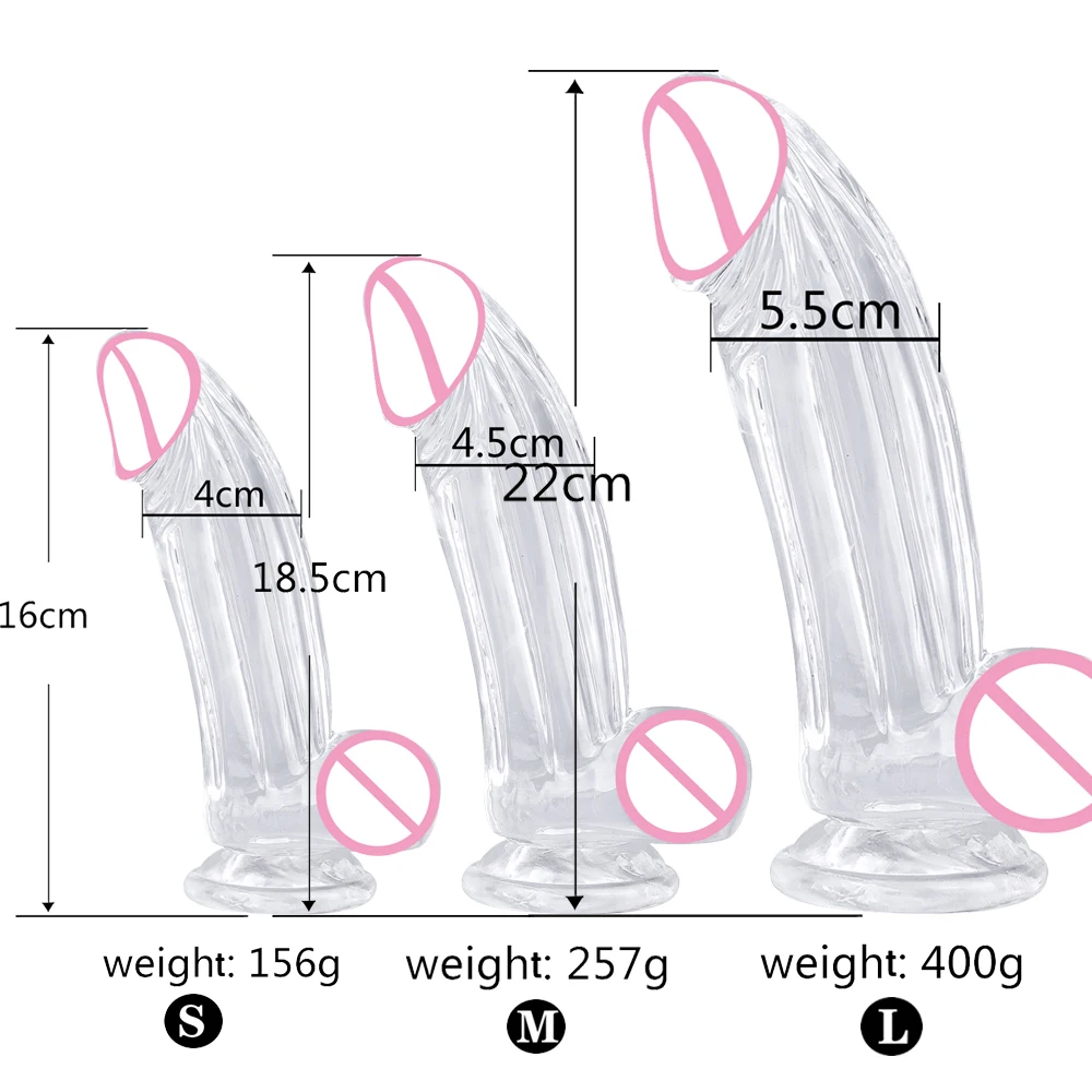 شفافة سيليكون كريستال دسار ، سميكة القضيب ، على شكل محاكاة ، لينة الشرج المكونات ، المحكمة الخلفية الاستمناء ، الإناث لعبة الجنس المنتج #2