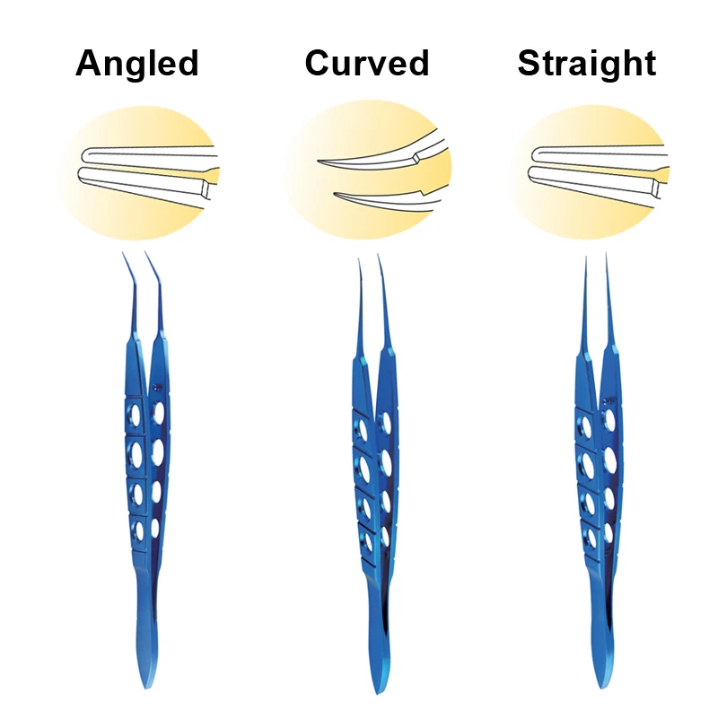 Autoclavable Mcpherson Tying Forceps Clamp Titanium Alloy Eyelid Tools Ophthalmic Instrument