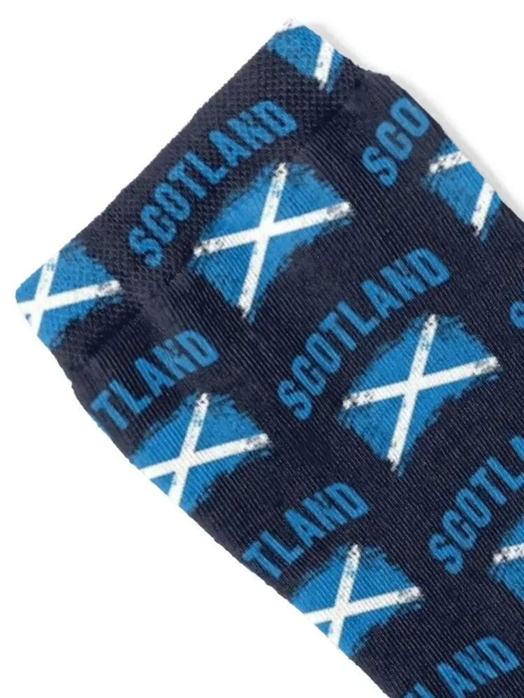 Scotland vintage, Flag and crest, for men and women Socks winter thermal custom sports compression cycling Socks For Girls Men's