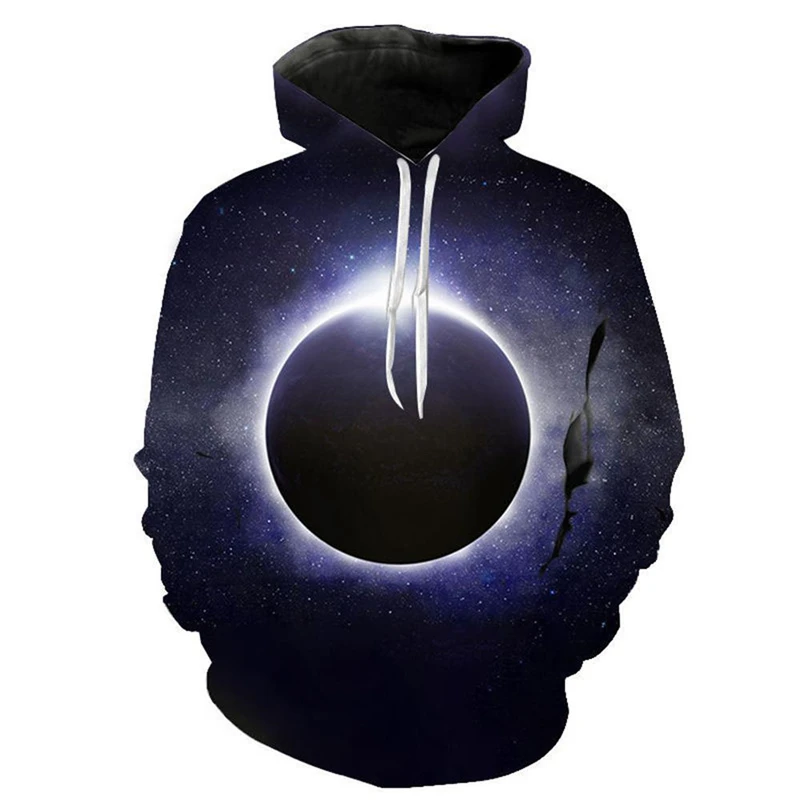 Fashion Earth Pattern Hoodies For Men Trend Autumn Long Sleeve Kids 3D Printed Hoodie Loose Streetwear Oversized Sweatshirts