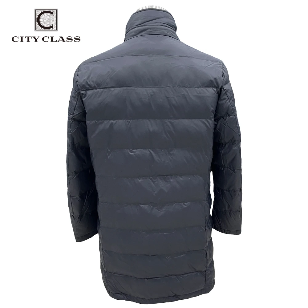 CITY CLASS Winter Long Men Coat Hot Selling New Fashion Soft Sustans Padding Removable Fake Vest Jacket Coats for Male CC02160