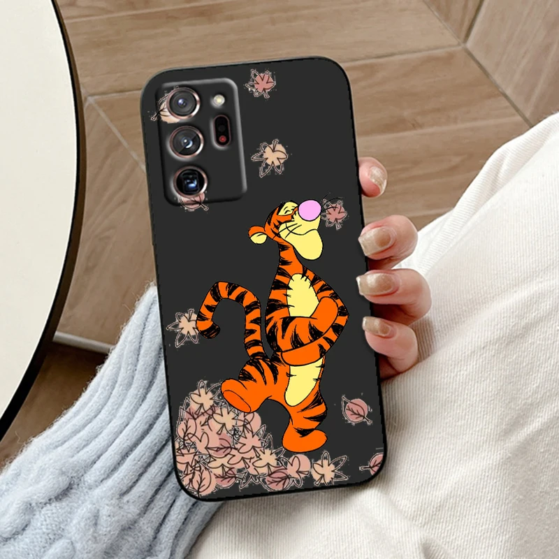 Tigger And Winnie The Pooh For Samsung Note 20 10 Ultra Plus A31 A14 A12 A70 A34 A25 A04 A05 A15 A24 5G Black Funda Phone Case