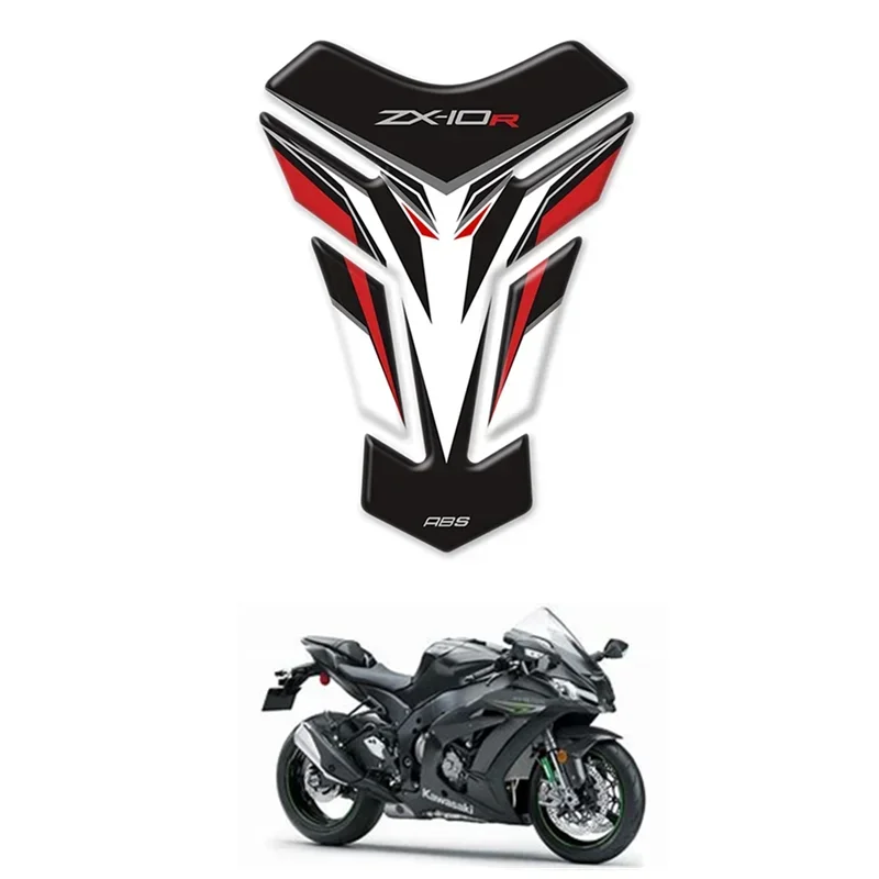 

FOR KAWASAKI ZX10R ZX 10R Motorcycle Fuel Tank Protector 3D Gel Sticker Decal ZX-10R