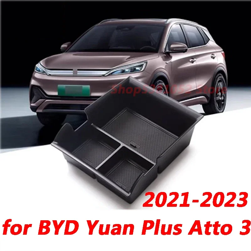 

Car Armrest Storage Central Control Storage Box for BYD Yuan Plus Atto 3 2021 2022 2023 Multifunctional Box Accessories