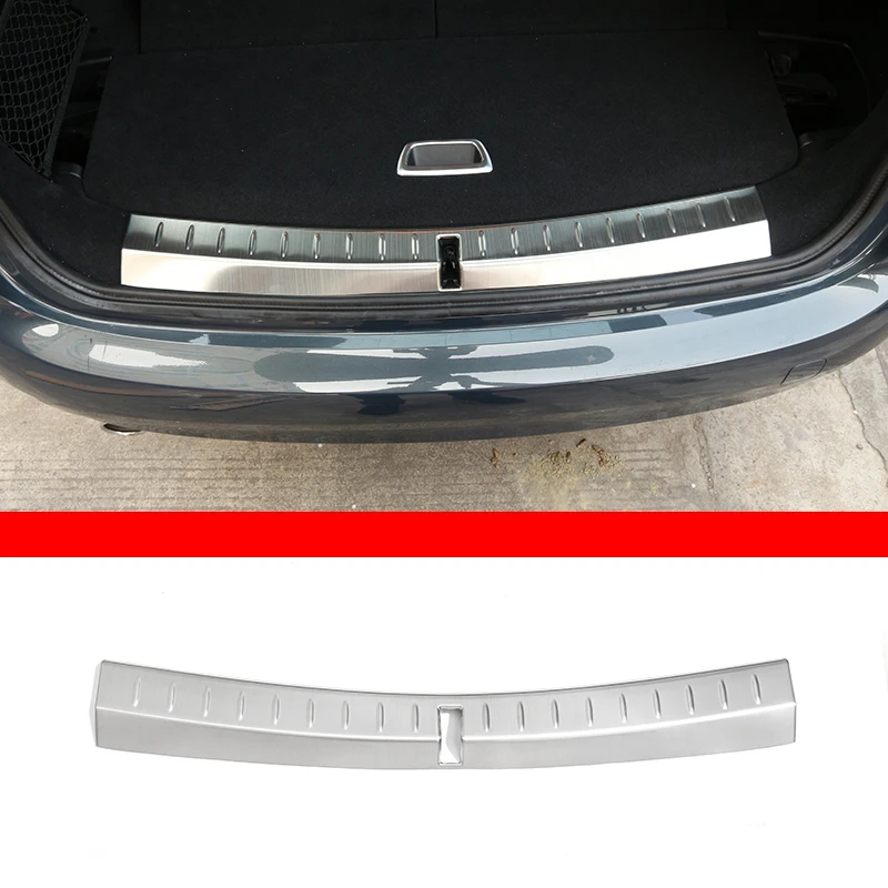 Stainless Steel for BMW 2 Series Active Tourer F45 F46 2015-19 Trunk Rearguards Car Rear Bumper Guard Plate Cover Trim Accessory