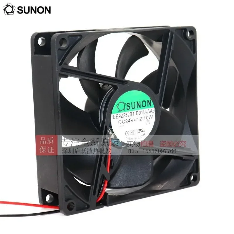for SUNON EE92252B1-000C 0000-G99 A99 F99 EE92252B1-D01U-AA9 24V DC Axial Fan Cooling Fan for Electronics Enclosures