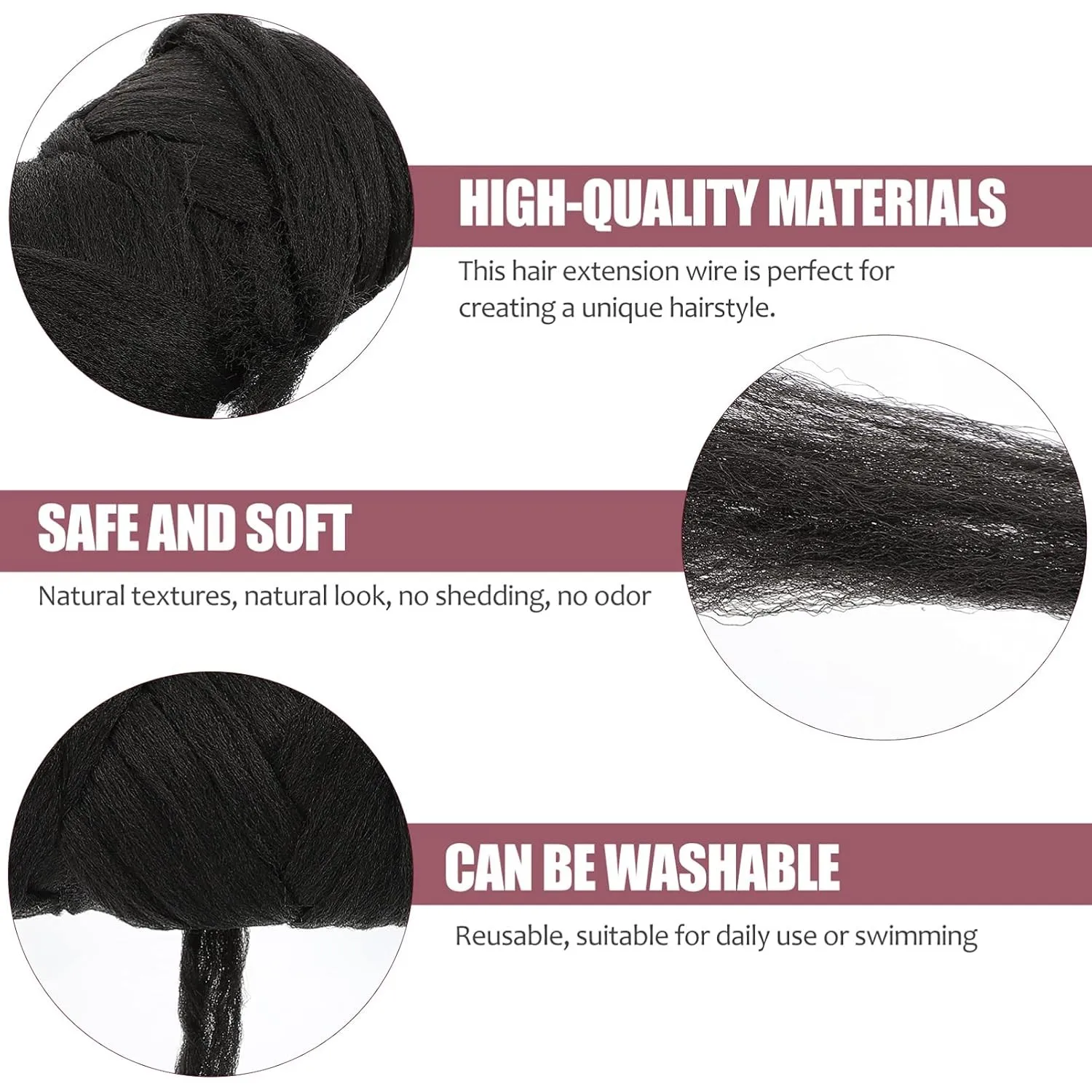 100% Acrylic Brazilian Wool Yarn 70g Fiber for Hair Crochet/African Weave/Knitting/Dreadlock Extensions/Twists and More