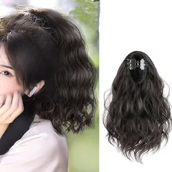 Coleta recta corta sintética para mujer, extensiones de cabello con Clip de garra pequeña, cola de caballo Natural para la escuela, postizo de pelo falso