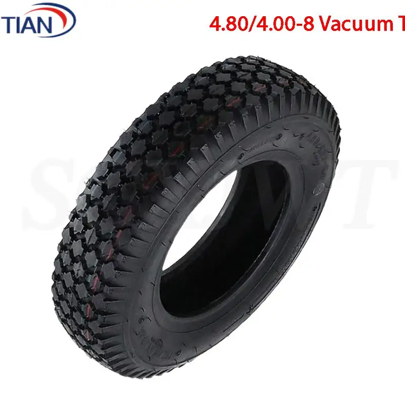 

4.80/4.00-8 Heavy Duty 8mm Thick Vacuum Tire for ATV Beach Bikes and Utility Hand Carts