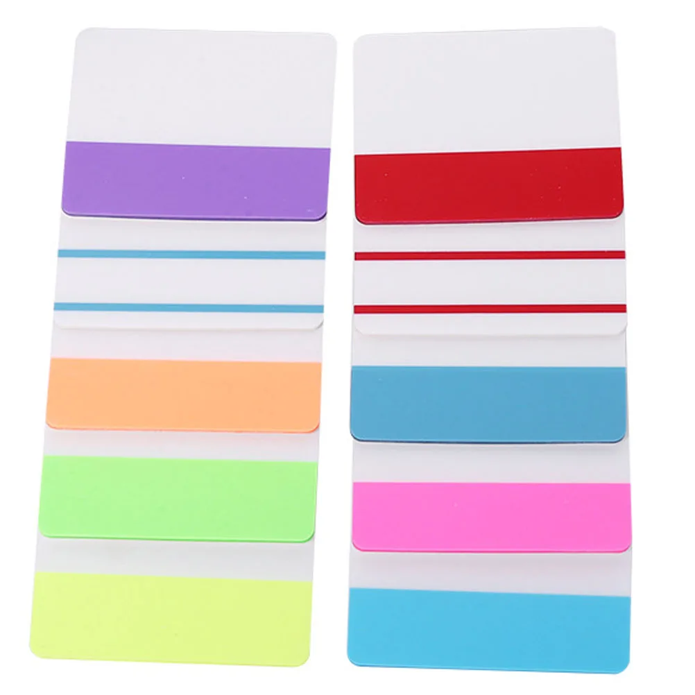10 Books Translucent Memo Stickers Smooth Writing Reusable Adhesive Notes for Office School Home Portable Idea Notepad Small