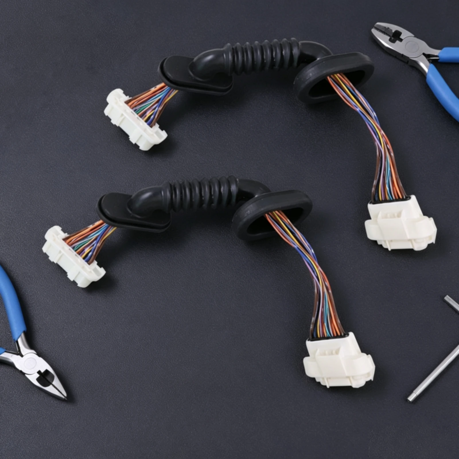 Rear Door B Pillar Wiring Harness with Connector Easy to Install Automotive Upgrade for Electric SUV Retrofit
