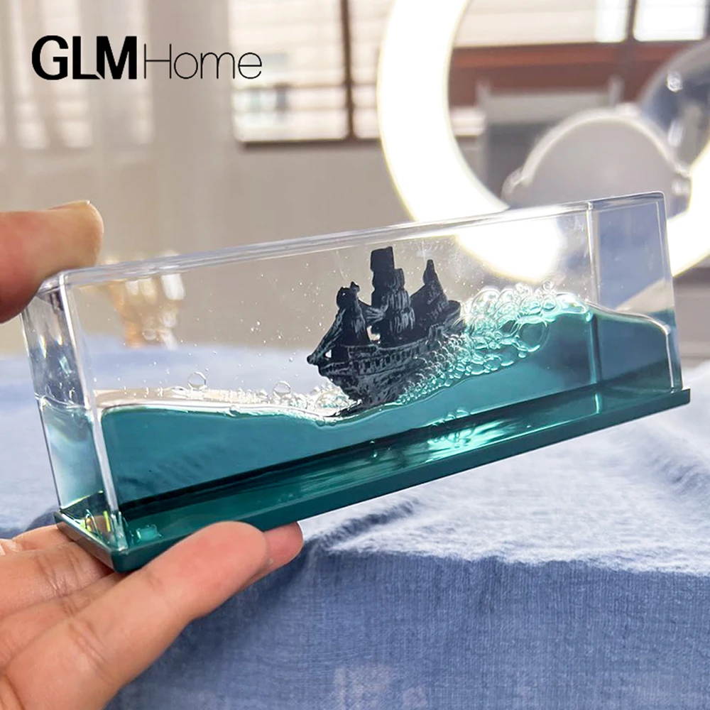 Going Merry Floating Ship Thousand Sunny Barcos Floating Boat Ship Fluid Liquid Titanic Cruise Ship Hourglass Fluid Drift Bottle