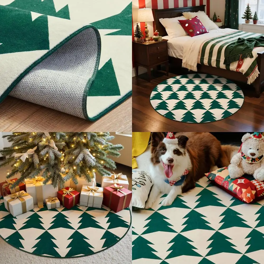 5Ft Round Green Chr… - image