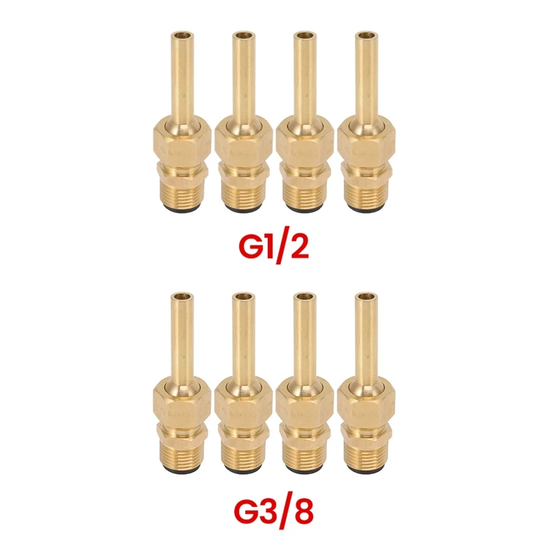 4 Pcs Direct Jet Copper Water Fountain Nozzle, Fountain Parts Heads For Water Landscape Effect