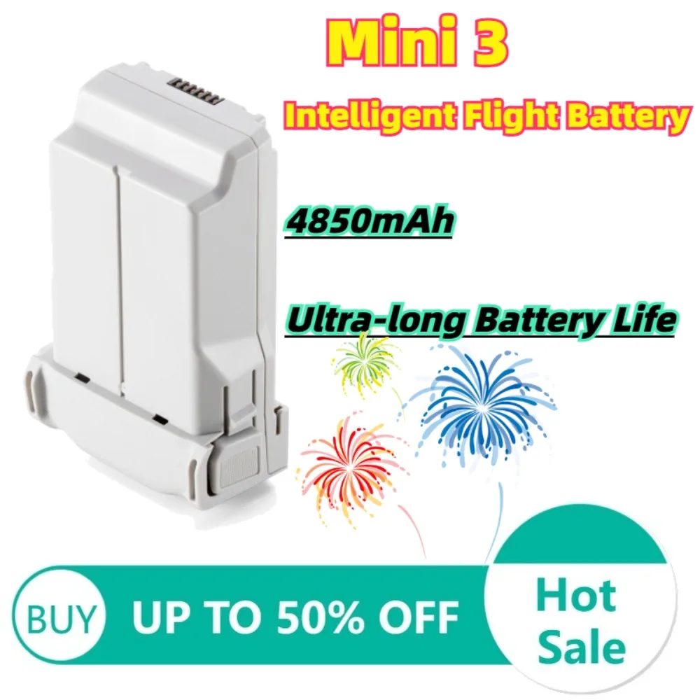 

For DJI Mini 4 Pro/Mini 3 Pro/Mini 3 DJI Mini 4 Pro/Mini 3 Series Intelligent Flight Battery Plus Capacity 3850 mAh