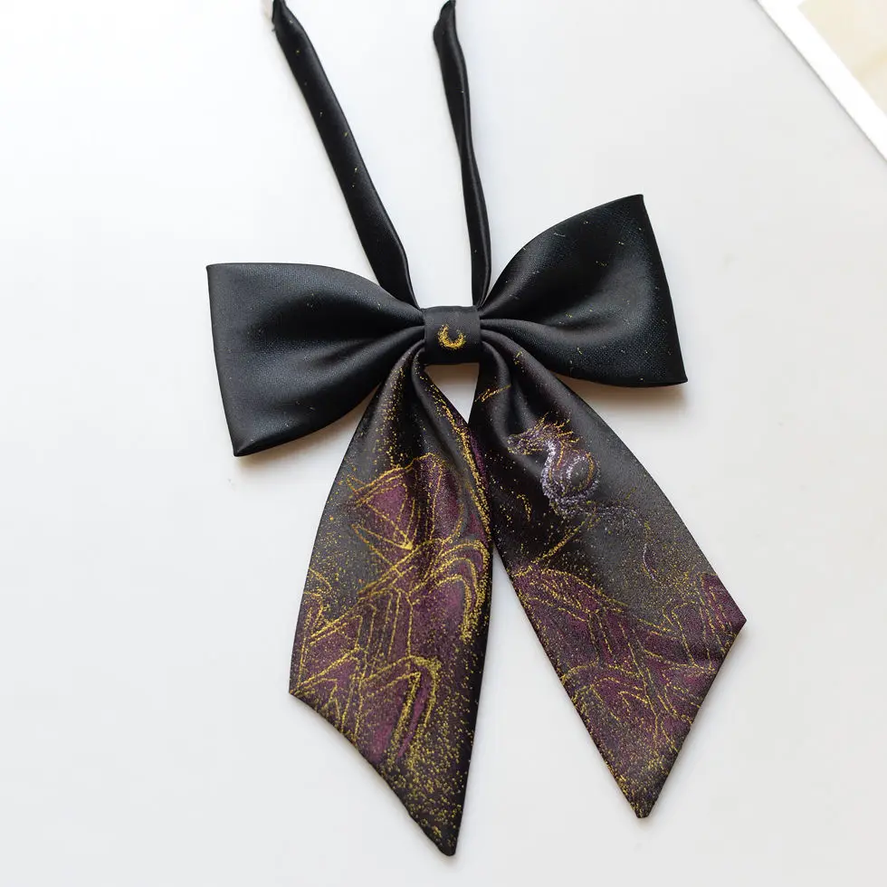 Moon Dragon Roar JK/DK Krawatte Herren-Uniformhemd, kleine Accessoires, vielseitige Jacquard-Fliege für Damen, formell