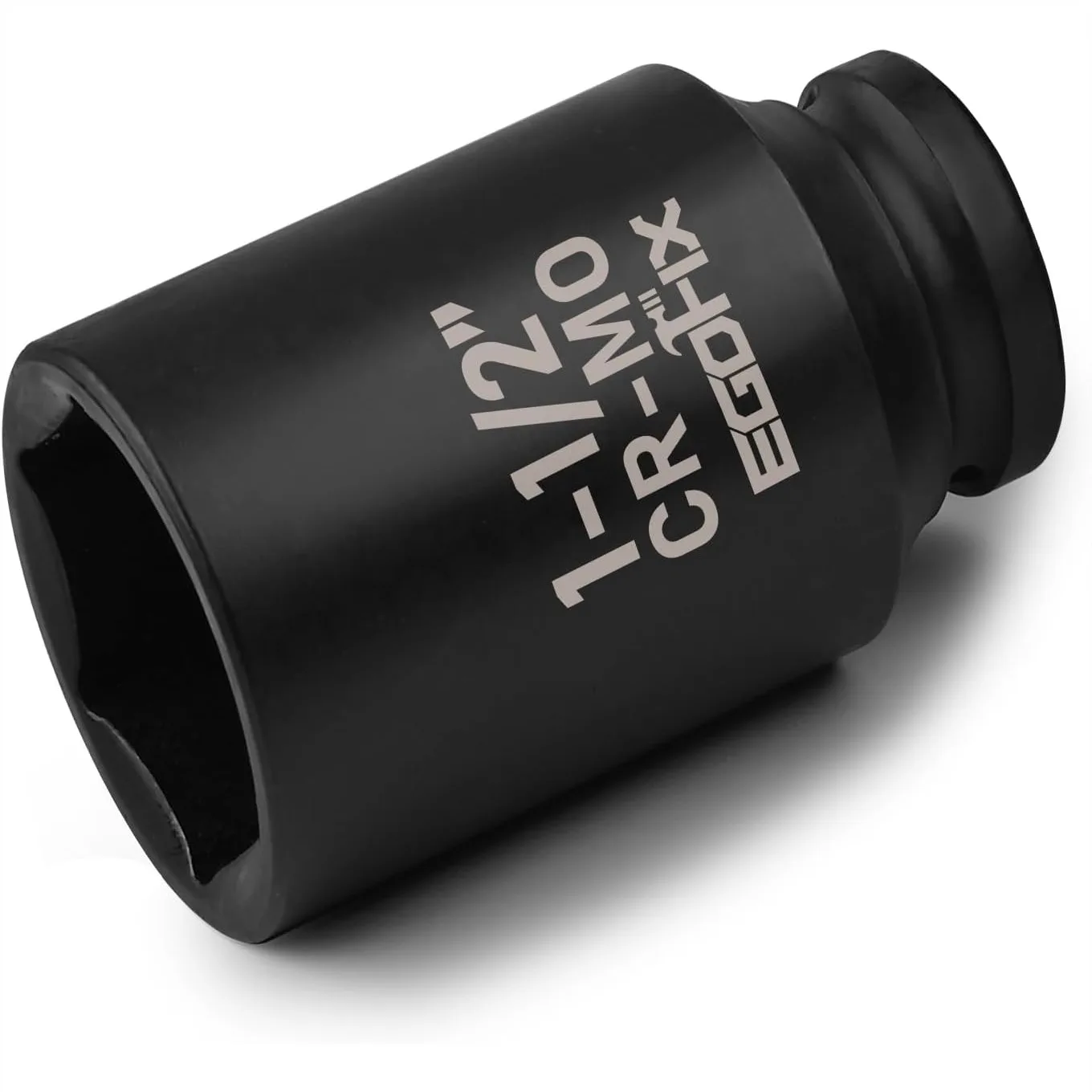

1 1/2 Inch Socket 1/2 Drive Deep Impact SAE Socket Heat-Treated CR-MO Anti-Rounding 6 Point For Axle Nut Removal