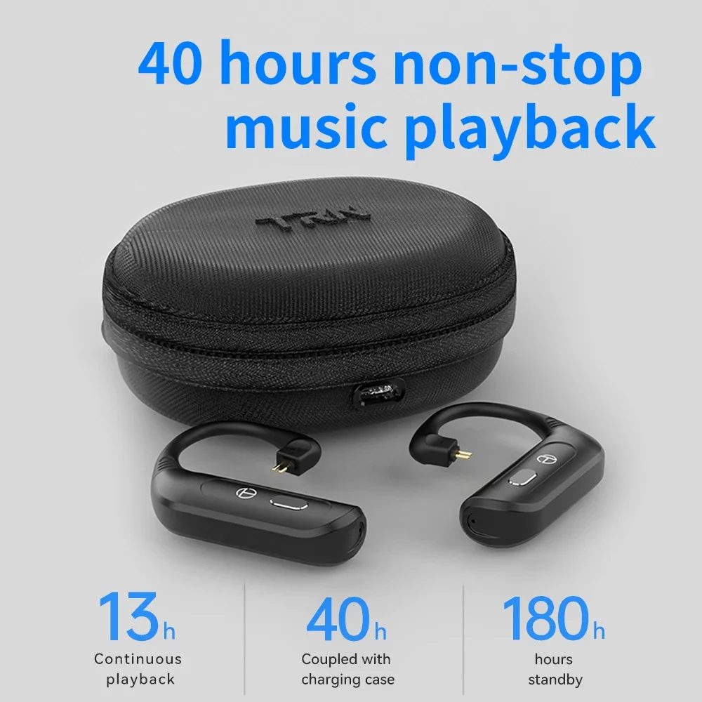 TRN-هواتف لاسلكية مع حافظة شحن ، سماعة أذن ، خطاف أذن ، HIFI ، كابل ترقية ، قابس قابل للاستبدال ، Ues EDX ، PR1 ، EXS ZAR ، BT20XS