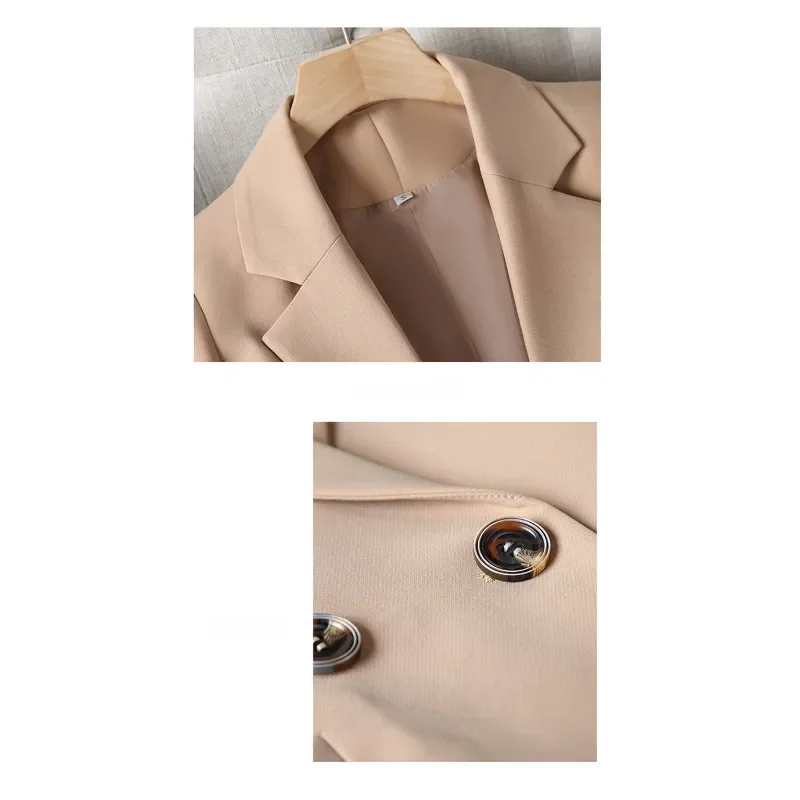 Women Coat Spring Autumn Khaki Suit New Fashion Korean Long Sleeve Blazers Woman Jacket Casual Office Ladies Blazer Tops