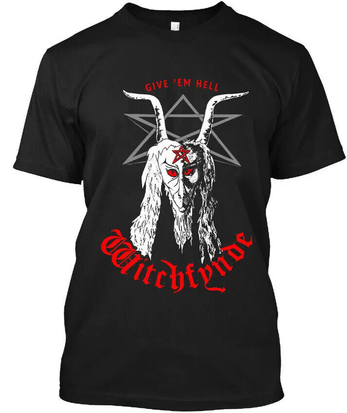 Witchfynde Give 'Em Hell English Music Graphic T-Shirt Size S-4XL High Quality 100%Cotton Short Sleeve