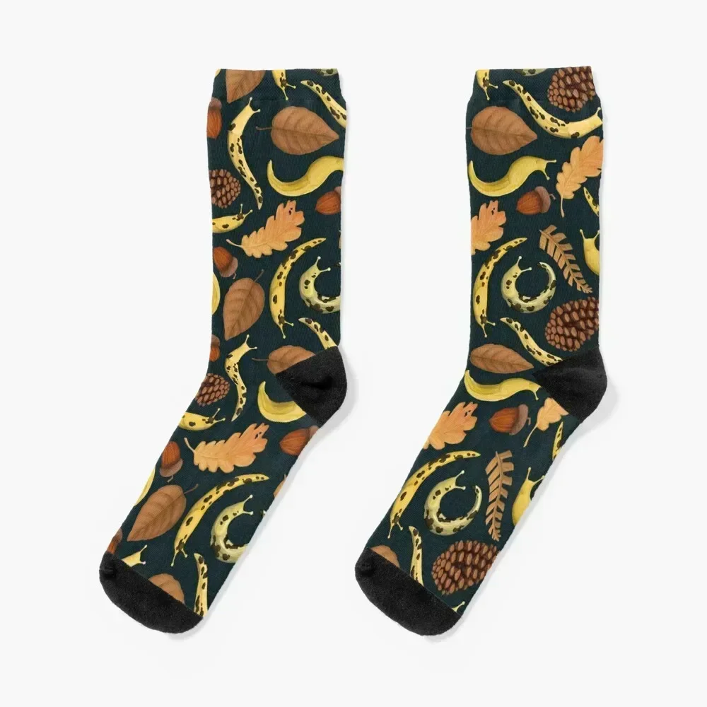 Banana Slugs Socks cartoon custom Crossfit Stockings compression Women Socks Men's