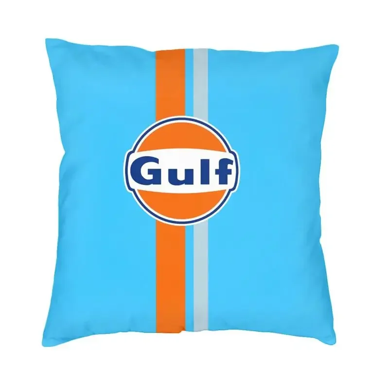 Personalized Custom Gulf Racing Logo Cushion Cover Sofa Living Room Square Throw Pillow Cover 40x40cm Chair Cushion