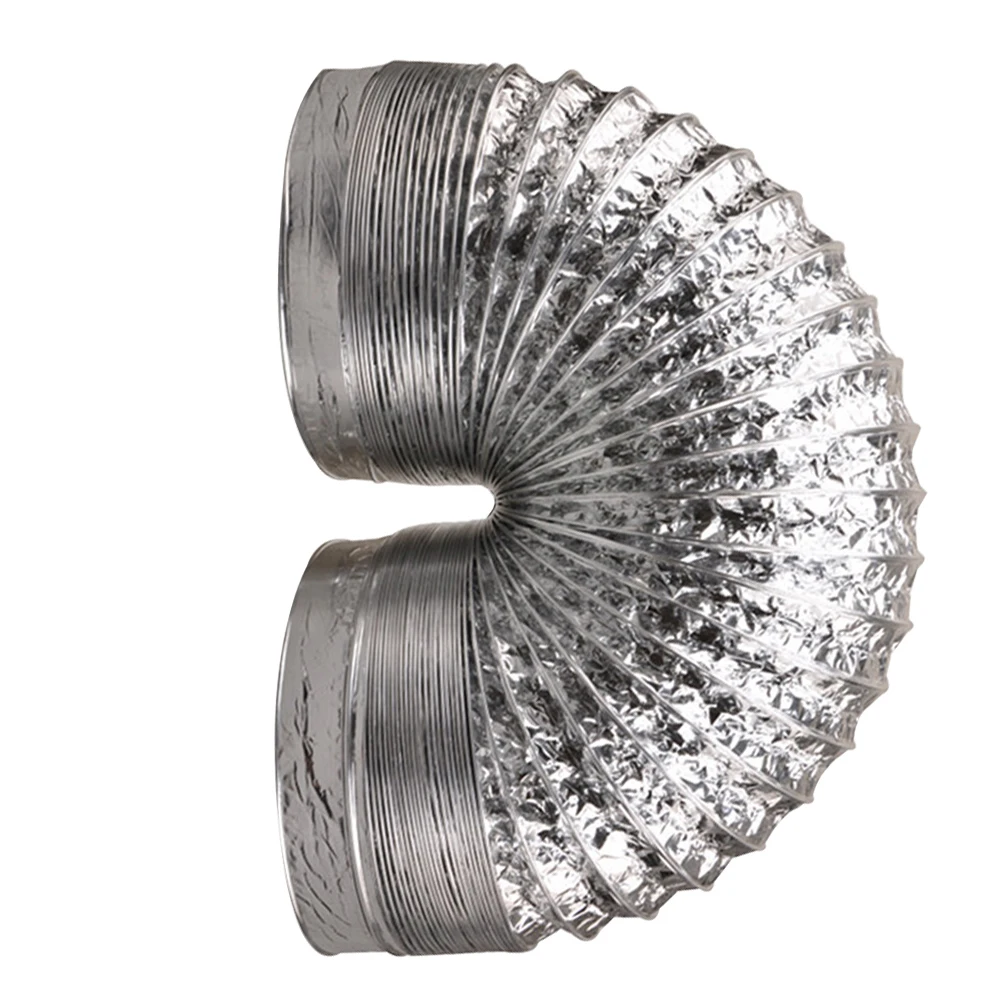 

Air Aluminum Foil Duct Hose Pipe Cooling Ventilation Elasticity Flexible Silver