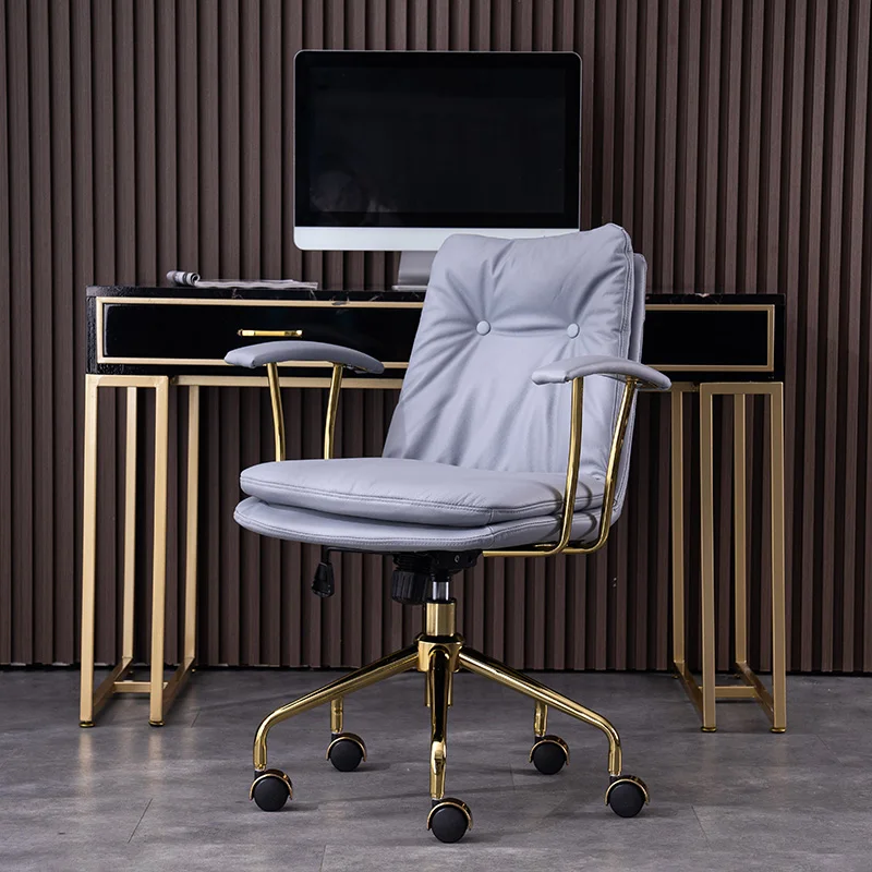 Backrest Conference Office Chair Study Playseat Mobile Office Chair Luxury Comfortable Arm Designer Taburete Library Furniture