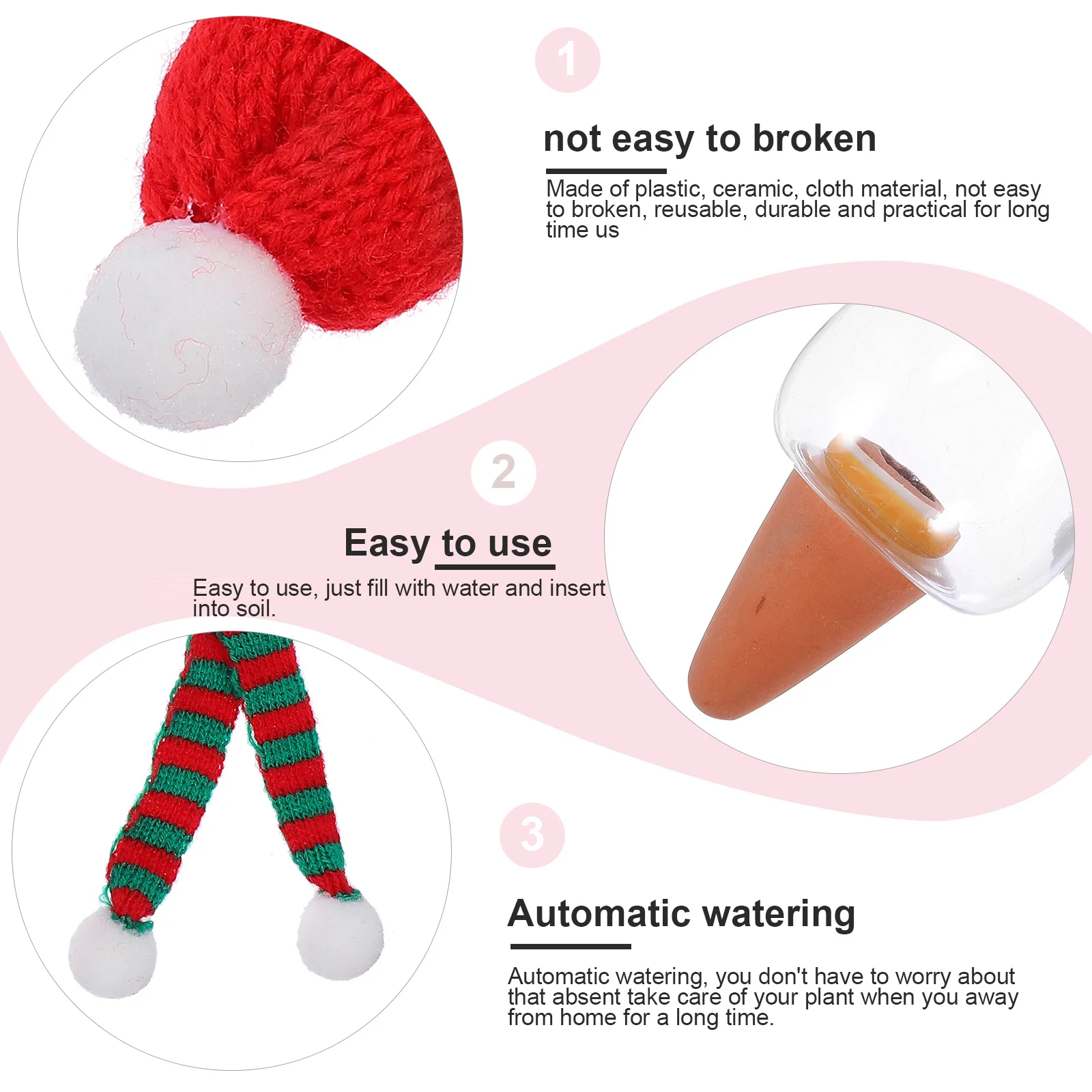 

Mushroom Shape Automatic Watering Insert for Potted Plants Creative Plant Waterer Self Watering Spikes for Indoor Garden