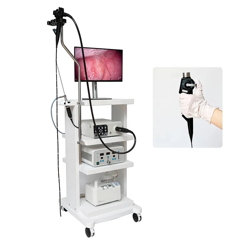 Hospital Video Gastroscopy and Colonoscopy Rigid and Flexible Endoscopy Tower Systems