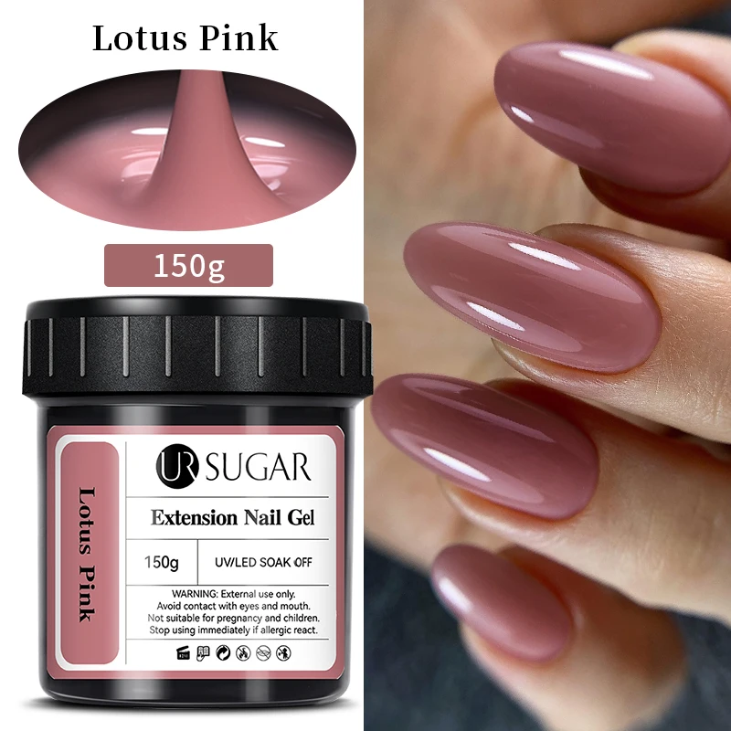 Ur Zucker 150g transparente Nagel verlängerung Gel Gelee weiß hellrosa Acryl Französisch Nail Art UV LED Gel semi permanente Maniküre