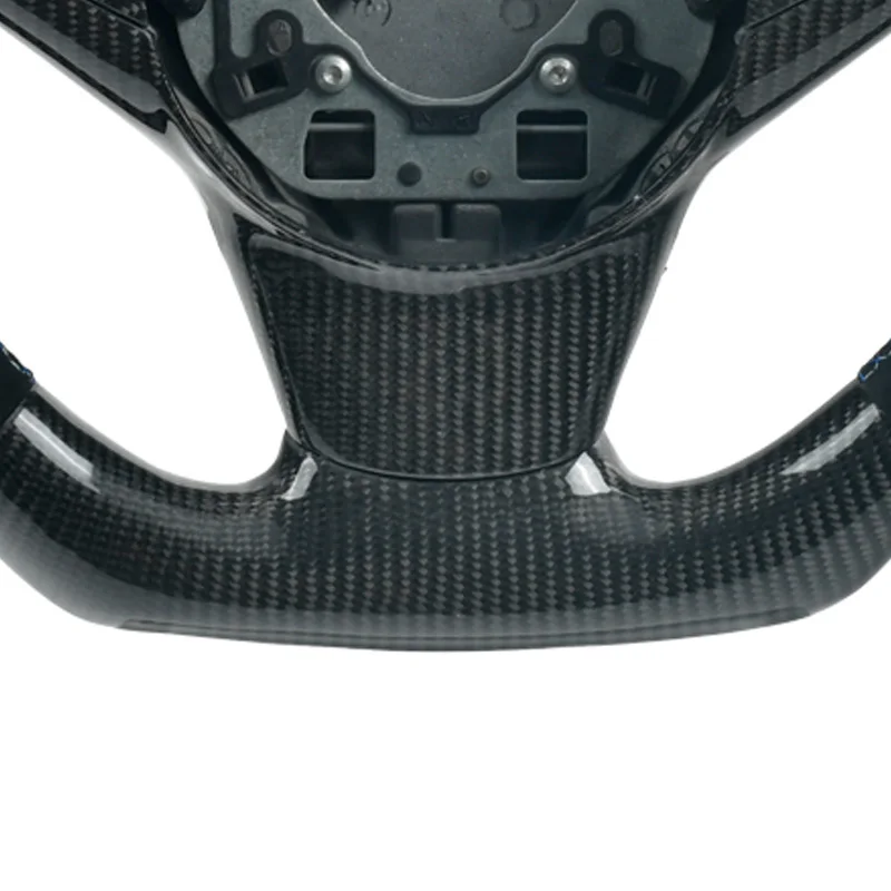 Customized 100% Real Carbon Fiber Leather Car Steering Wheel For BMW E60 E61 E62 E63 E64 5 Series 6 Series