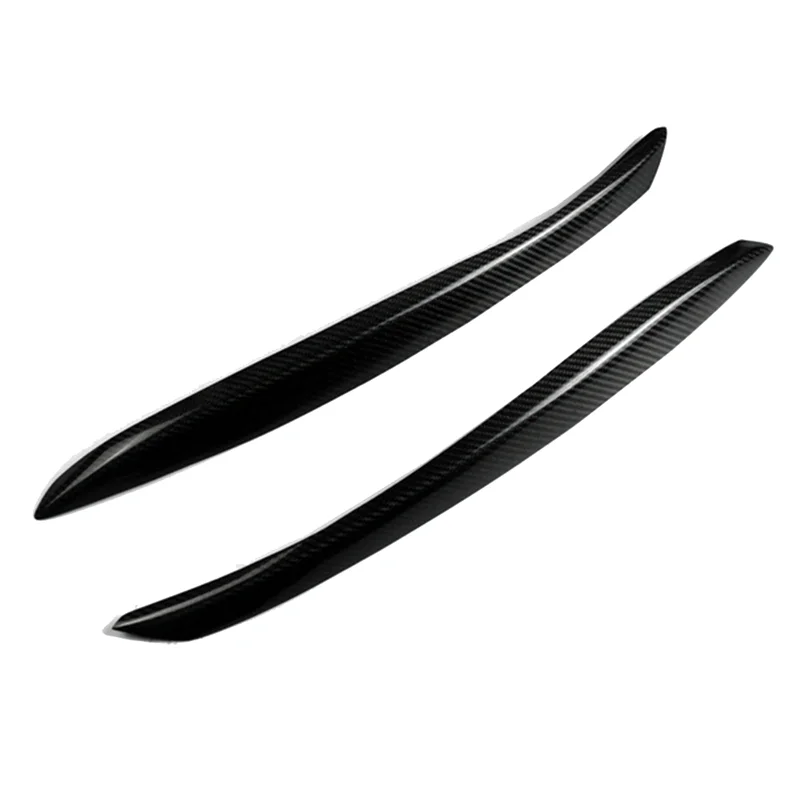 

Superior-Car Headlight Eyebrow Molding Trim Sticker For TT 2006-2014 Lamp Eyelids Trim Strips Lid Cover Real Carbon Fiber P
