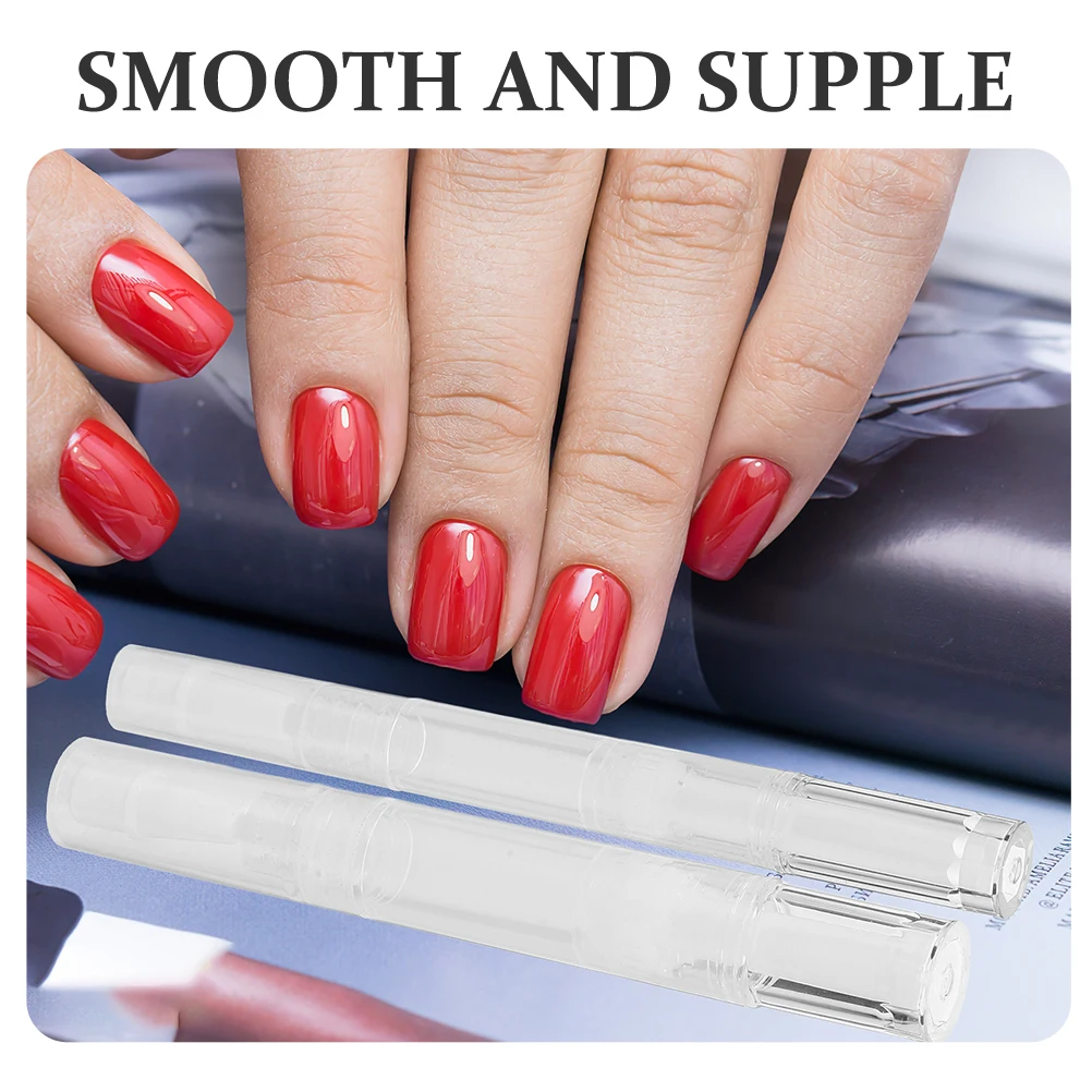 

12pcs Nail Oil Empty Bottles Cuticle Pens Refillable Plastic Containers Lightweight Portable Storage Solutions