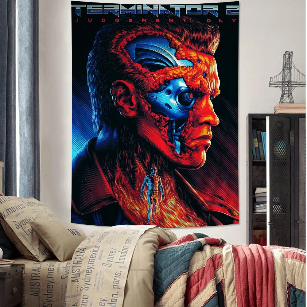 T-terminator Man Hanging Bohemian Tapestry Hanging Tarot Hippie Wall Rugs Dorm Home Decor