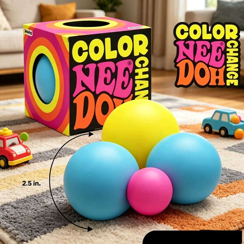 

New Schylling deedoh extrude Color Change Sensory Stress Relief Balls Relief Relieves Anxiety Fidget Squishy Toy bind box Gift