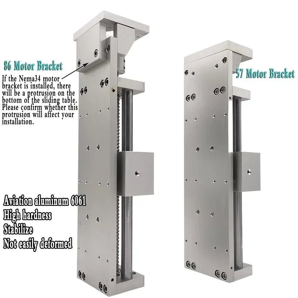 CNC Linear Guide Rails  Aluminum Linear Movement Module Platform Dust Cover Heavy Load HGR15 Guide SFU1605 /1610 Handwheel Slide