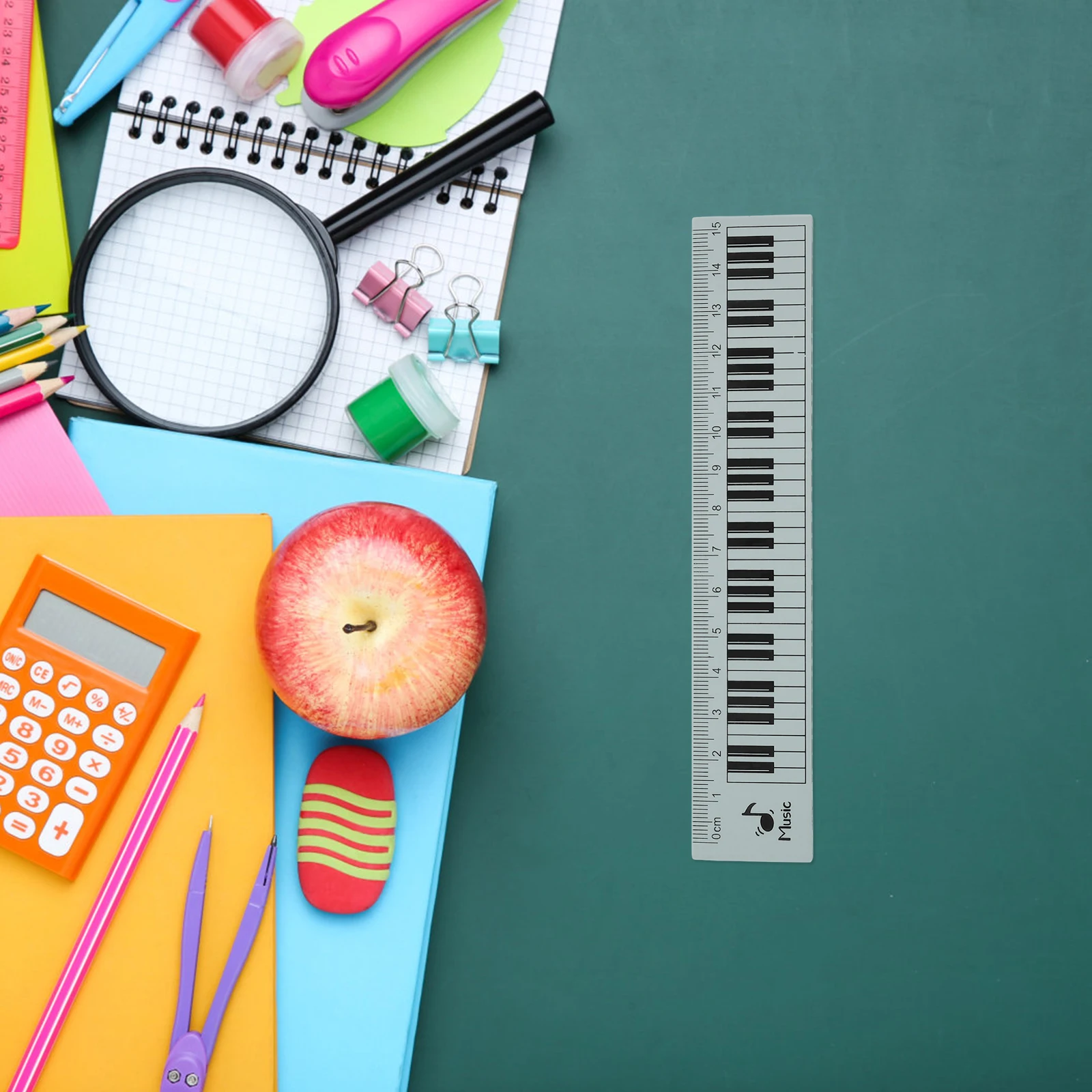 Transparent Music Ruler Piano Keyboard Note Tool for Students Artists Engineers Multi Functional Drawing Measuring Stationery