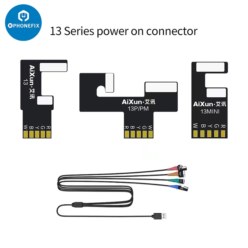 JC AIXUN P2408S Upgraded Power Supply Test Cable Mobile Boot Control line for iPhone 7-14 Series Mainboard Activation Boot Line