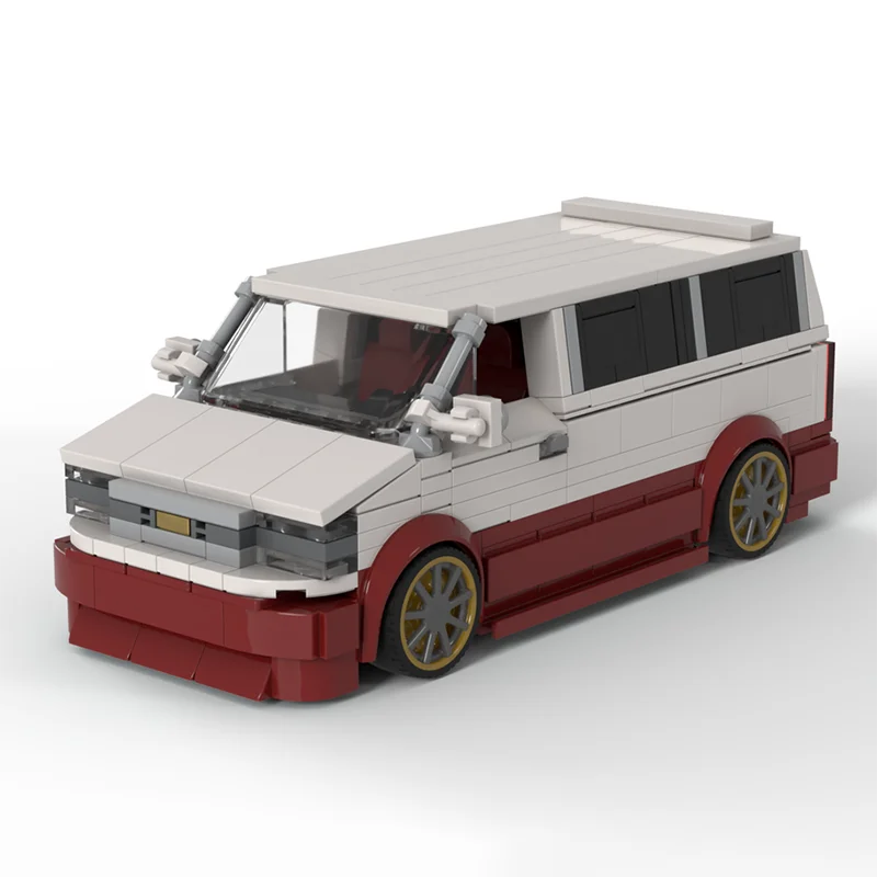

MOC Chevy Astro 2002, Speed Champion, классическая модель автомобиля, спортивный автомобиль, гоночная детская игрушка, подарок, технология, строительные блоки