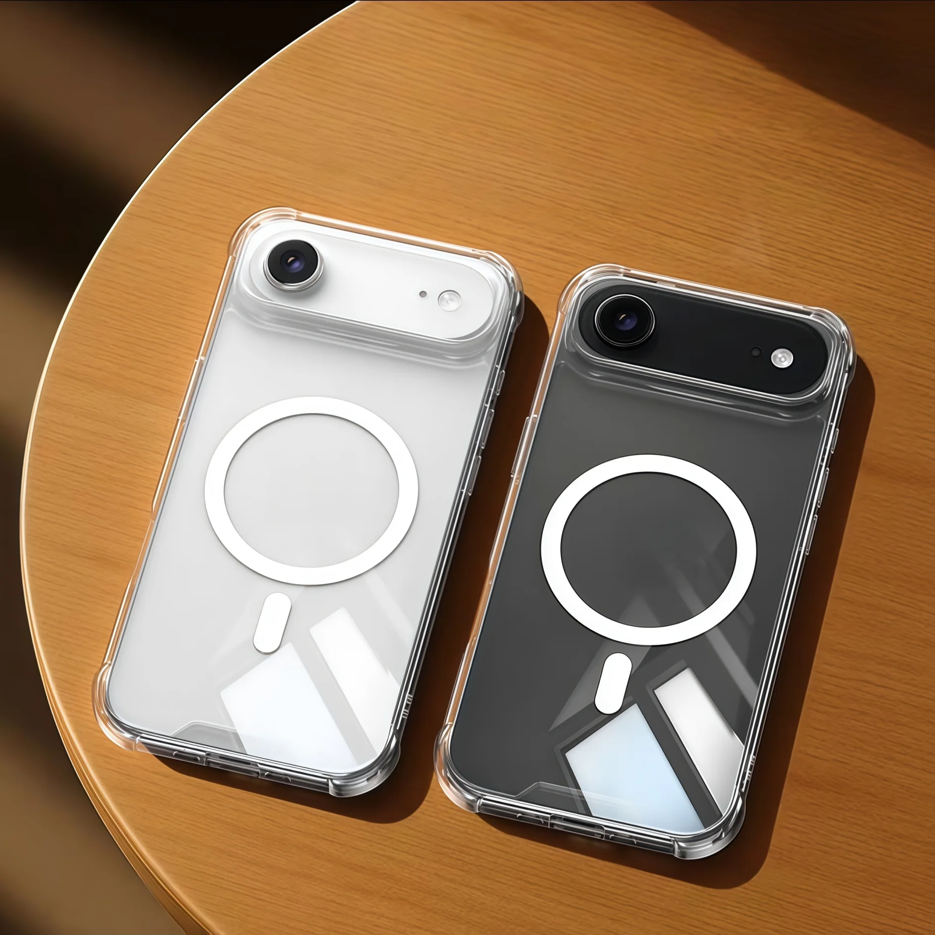Kristallklarer magnetischer, hochtransluzenter TPU-Handyhülle mit magnetischer TPU-Handyhülle für iPhone Air, Geschenke für Mädchen, Weihnachtsgeschenke – Detail 3