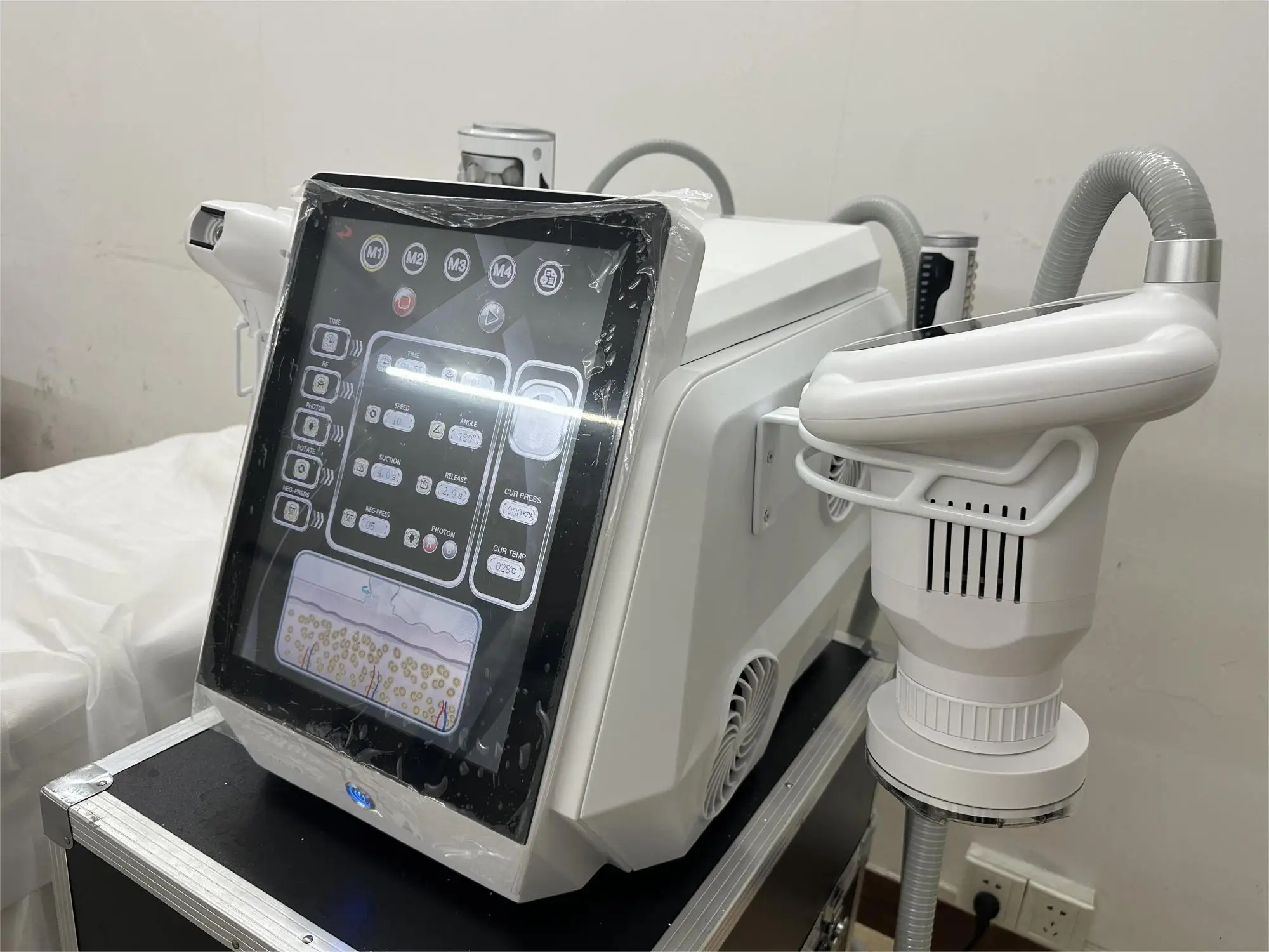 2025 ขายดี!! 4 in 1 โรตารี่สูญญากาศลบความดัน lnner Ball Roller Body Slimming Shaping Roller เครื่องนวดความงามเครื่อง