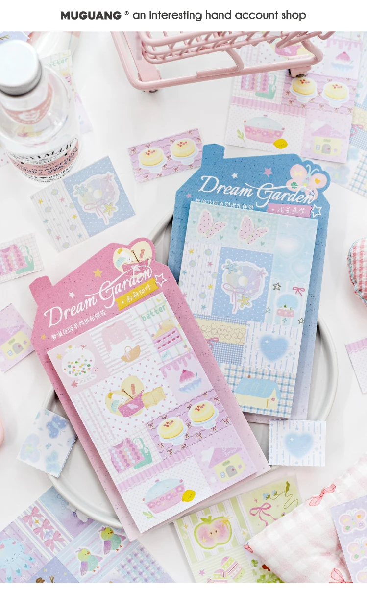 Journal GO 50 Stück Ästhetische Traumgarten-Aufkleber für Karten, Tagebuch-Dekoration, Scrapbooking, DIY-Landschaftsmaterialien, Abziehbilder – Detail 1