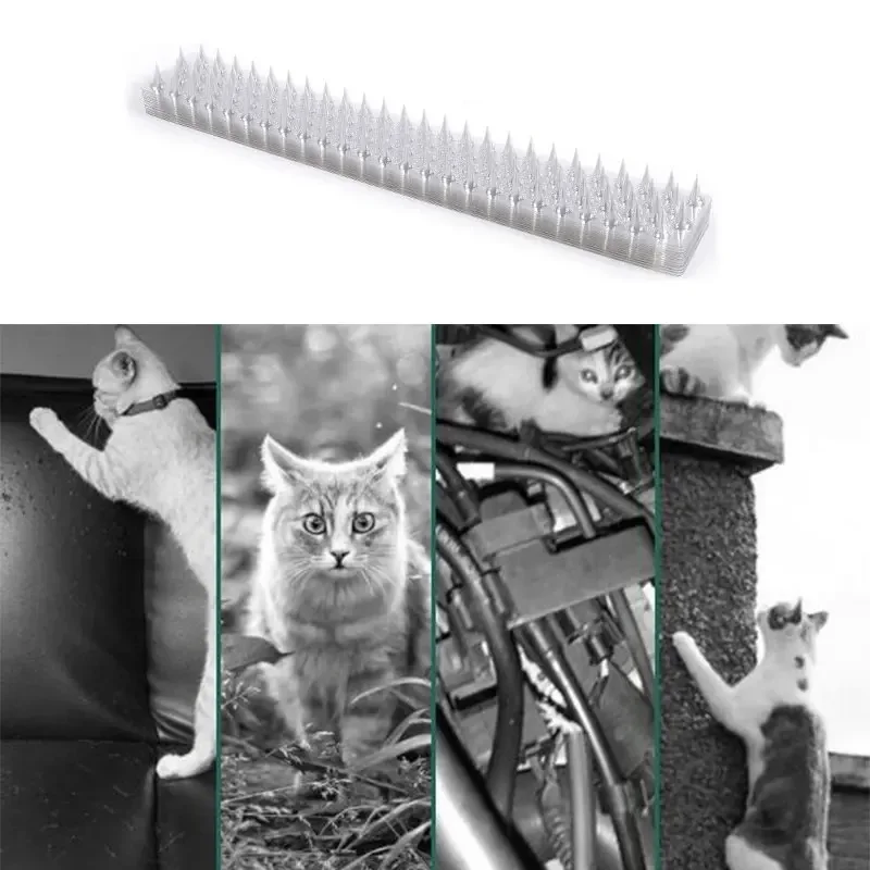 1Pc Fence Wall Spikes Cat Animal Repellent Anti Theft Walls Sheds Stop Plastic Spike Cat Repellent Mat