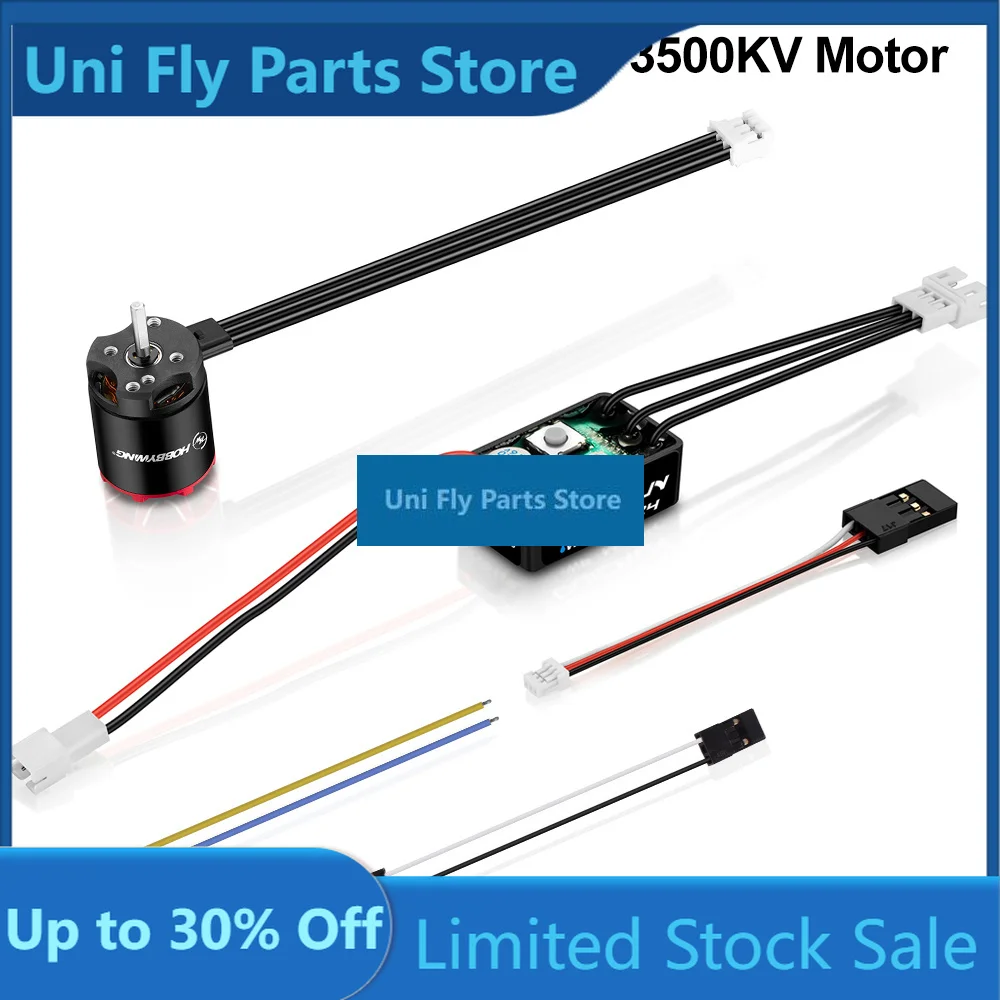 UniFlyHOBBYWING QUICRUN WP-MINI24 25A ESC Outer 1621SL 3500KV Motor For 1/24 RC Model Car Crawler